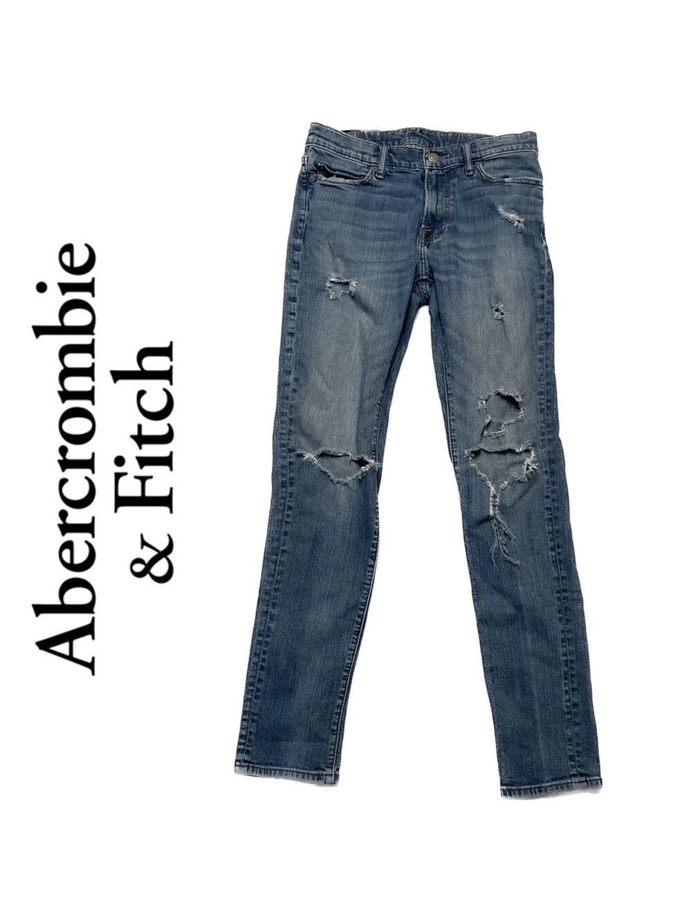 Abercrombie Felix Super Slim Distressed Jeans 29
